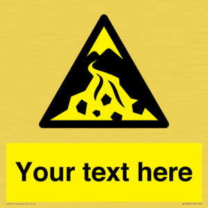 Custom Warning: Debris flow zone